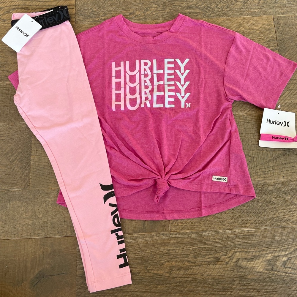 Hurley Big Girl Outfit & Hair Tie